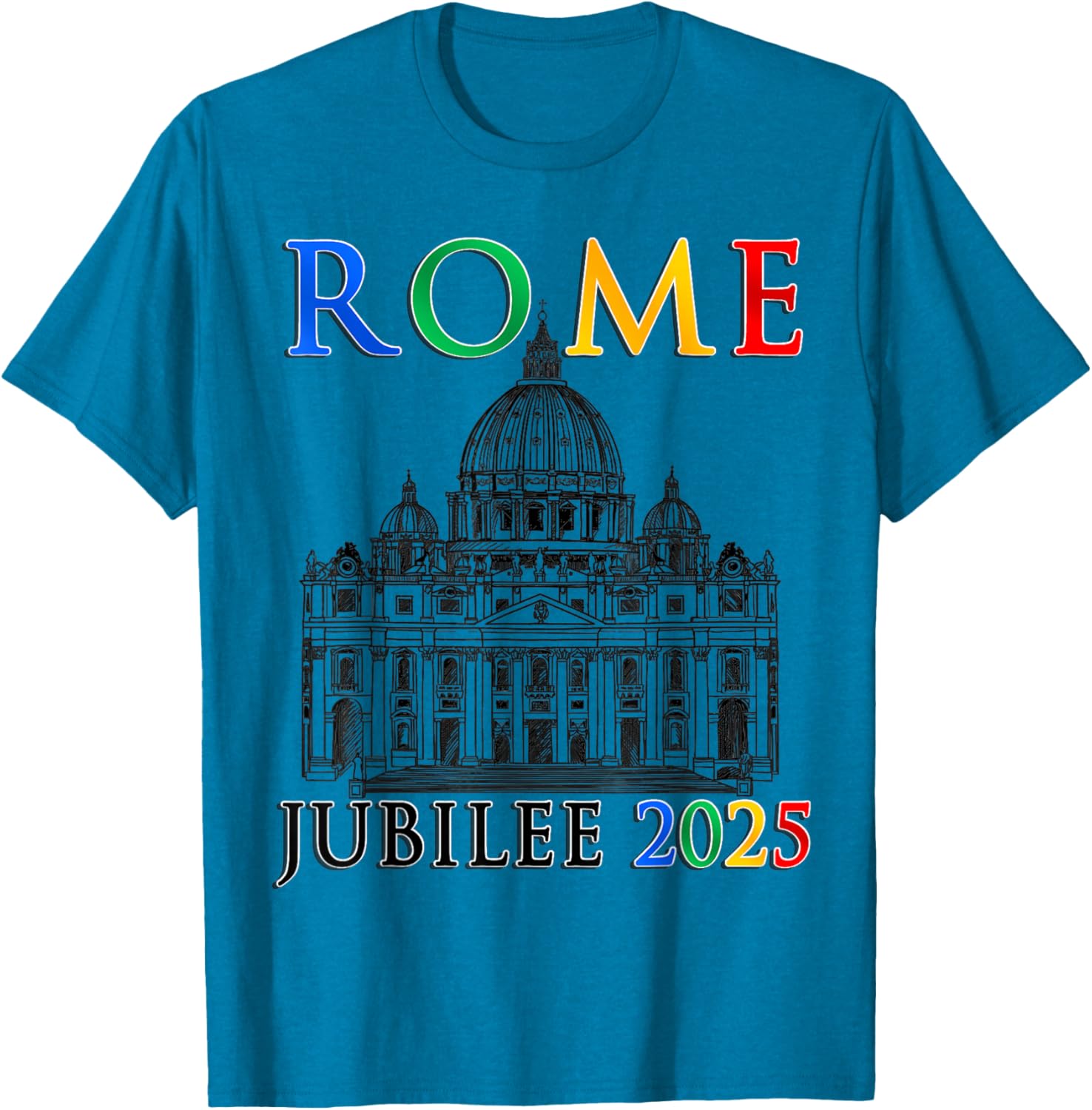 Rome Jubilee Pilgrims of Hope 2025 Vatican T-Shirt for Faithful Travelers - 8