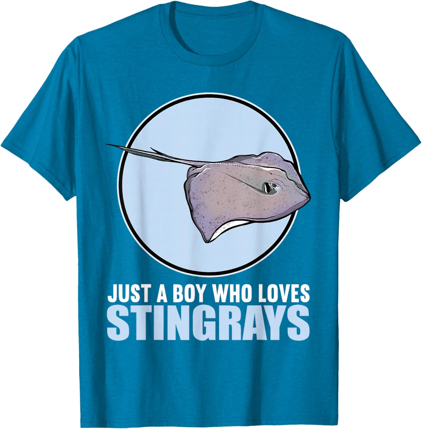 Just a Boy Who Loves Stingrays Cute Stingray T-Shirt for Kids - 8
