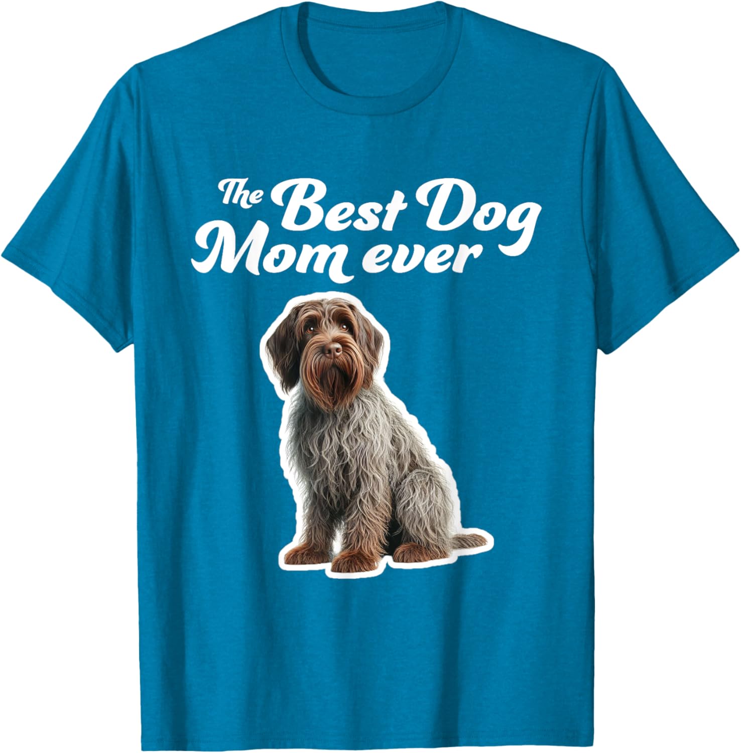 Best Dog Mom Ever T-Shirt for Wirehaired Pointing Griffon Lovers - 12