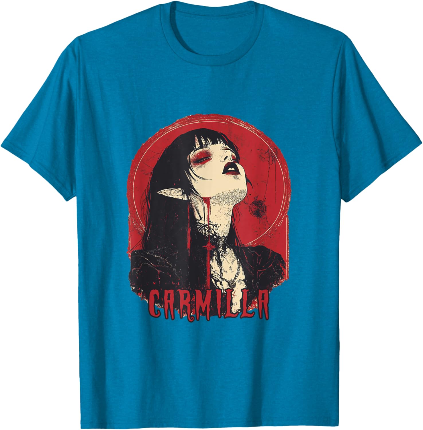 Gothic Vampire Carmilla T-Shirt for Stylish Fashion Enthusiasts - 7