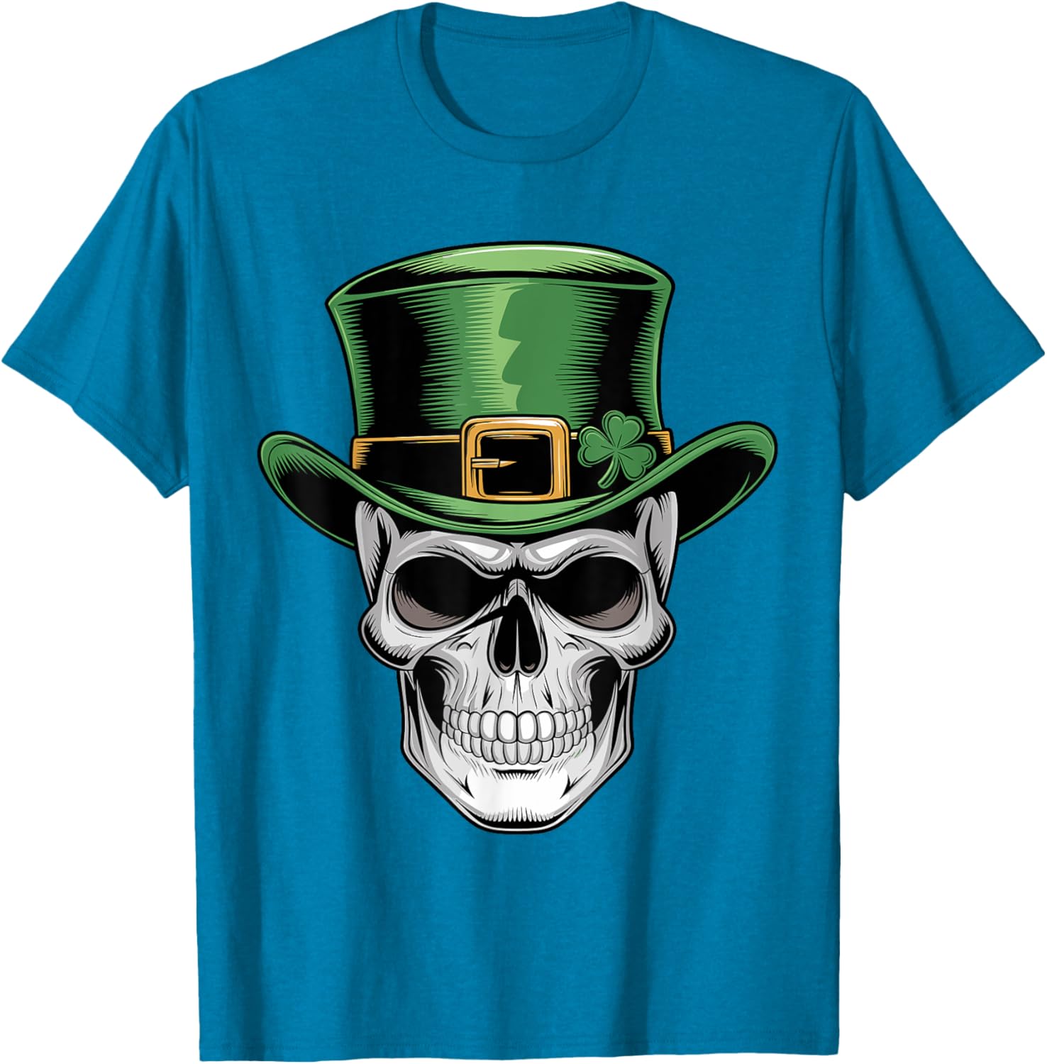 Skull St. Patrick's Day Irish Shamrock T-Shirt for Lucky Celebrations - 6