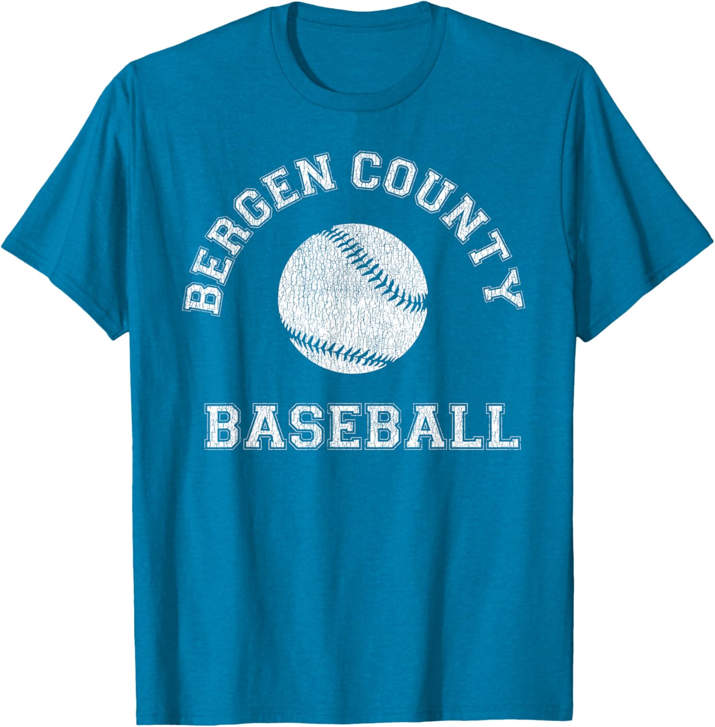 Bergen County Baseball Distressed Retro Classic T-Shirt for Fans - 23