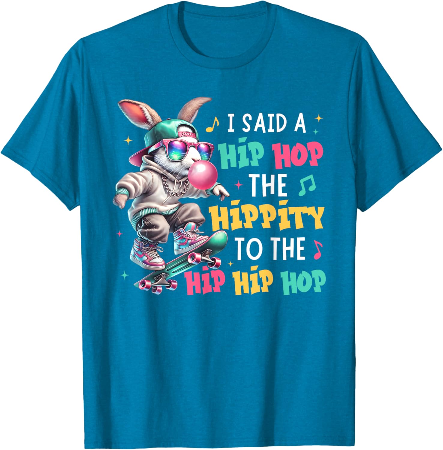Funny Easter Hip Hop Bunny T-Shirt for Kids and Adults - Celebrate with Style! - 12