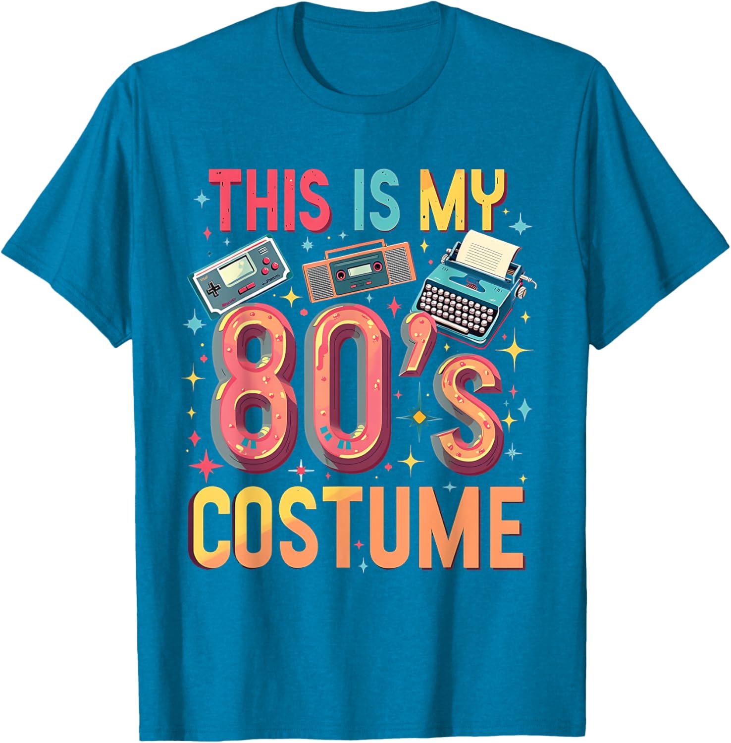 Retro 80's Costume T-Shirt for Fun Throwback Vibes Perfect for Parties - 1