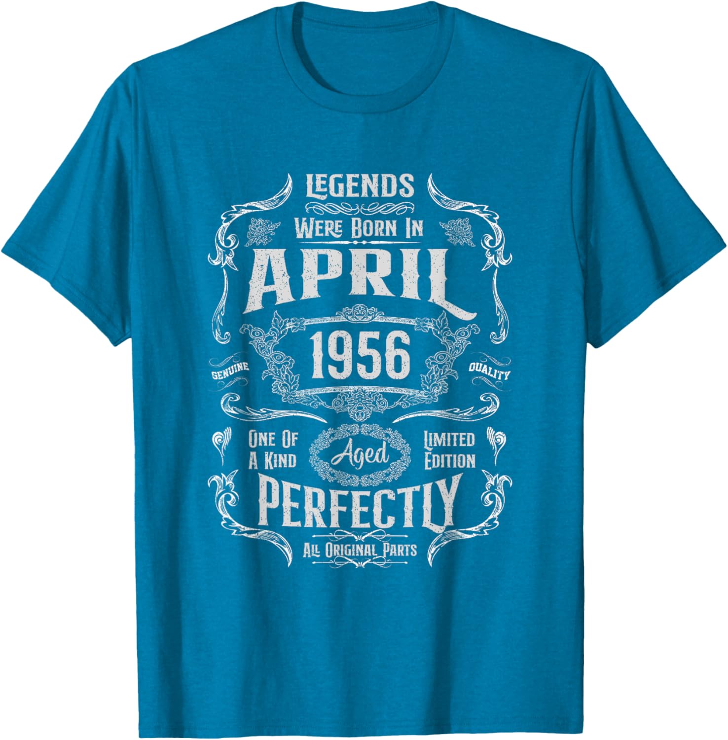 Vintage 69th Birthday Legends April 1956 T-Shirt for Memorable Celebrations - 2