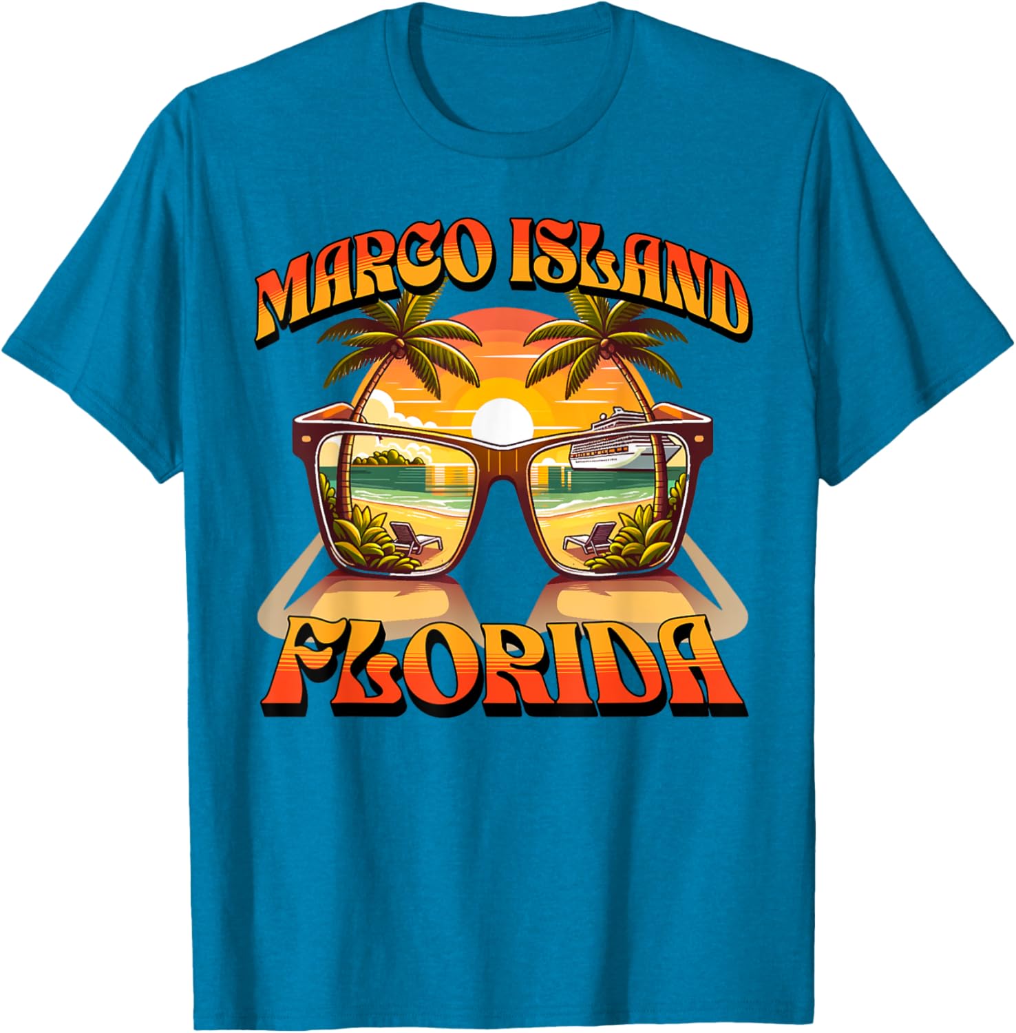 Marco Island T-Shirt for Casual Wear - Unique Island Style Apparel - 9