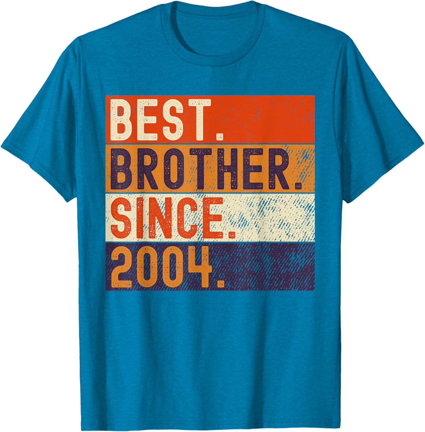 Vintage Best Brother Since 2004 Birthday T-Shirt for Family Celebrations - 25