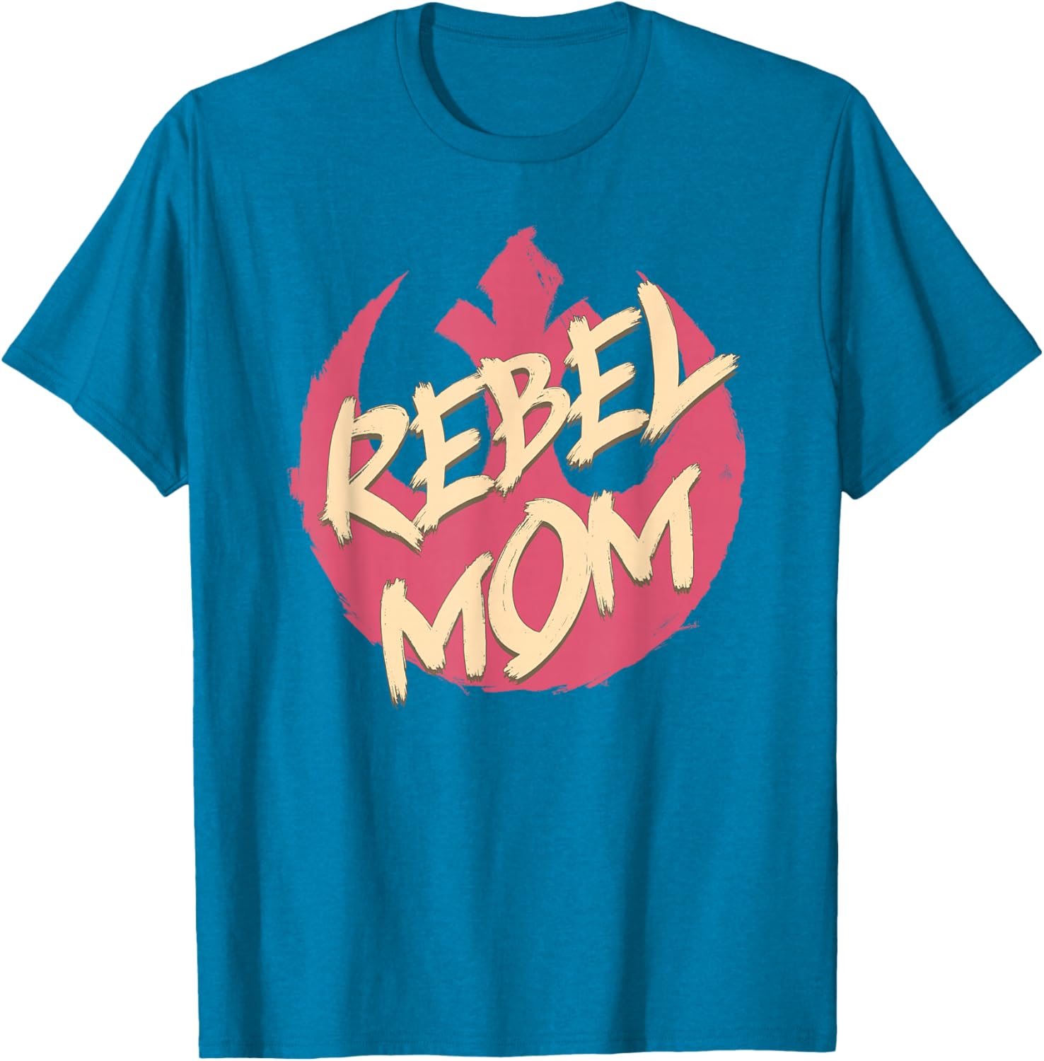 Star Wars Mother's Day Rebel Mom Distressed Logo T-Shirt for Her - 17