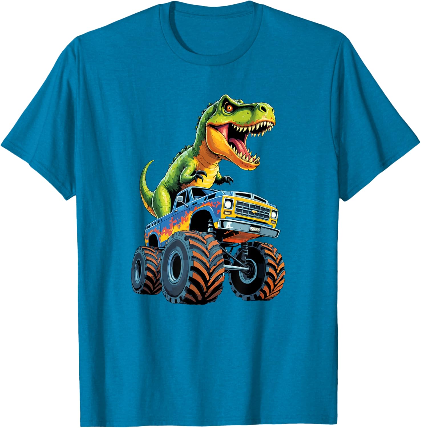 Monster Truck Dinosaur Birthday Party T-Shirt for Boys - Fun & Exciting! - 26