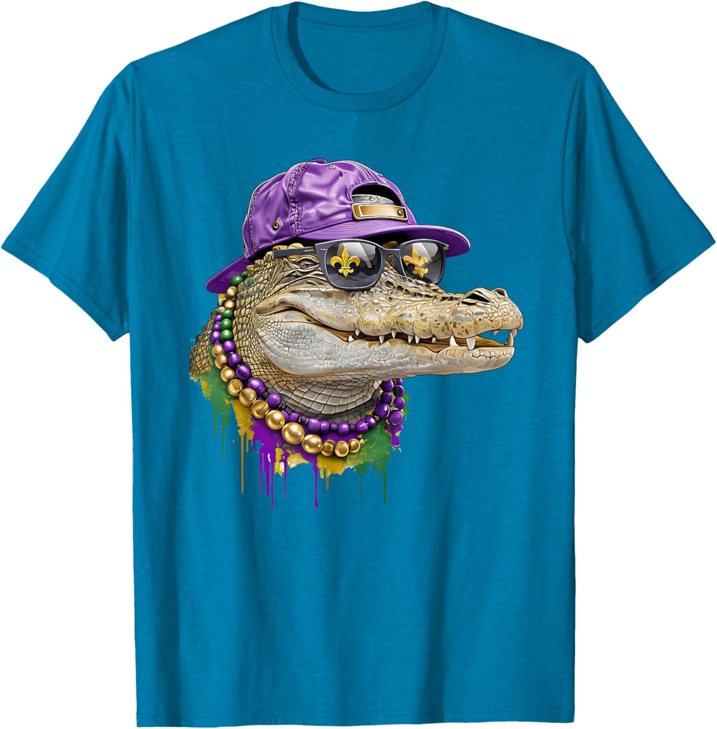 Mardigator Alligator Costume T-Shirt for Mardi Gras Fun for Everyone - 15
