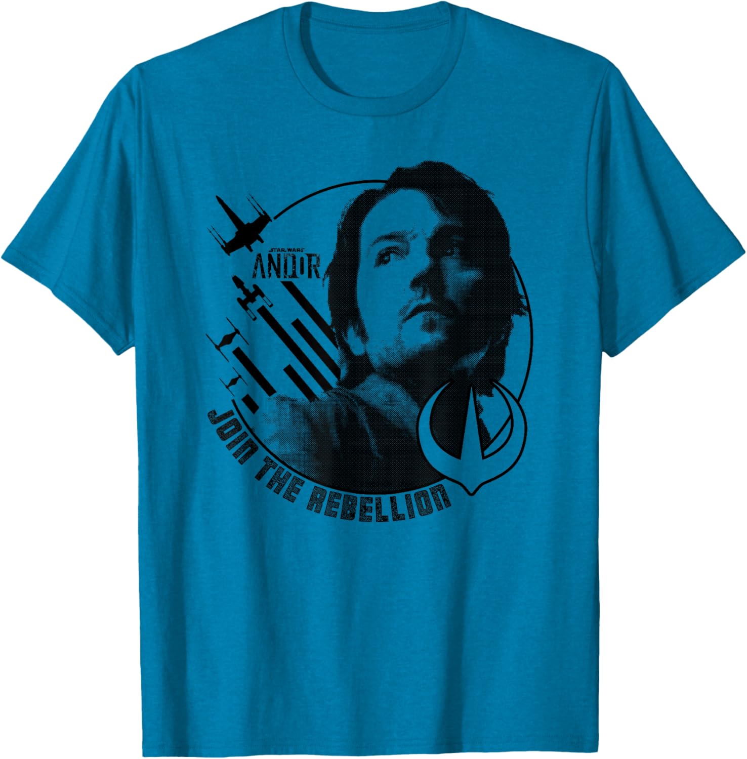 Star Wars Andor Cassian Andor Join The Rebellion Portrait T-Shirt - 8