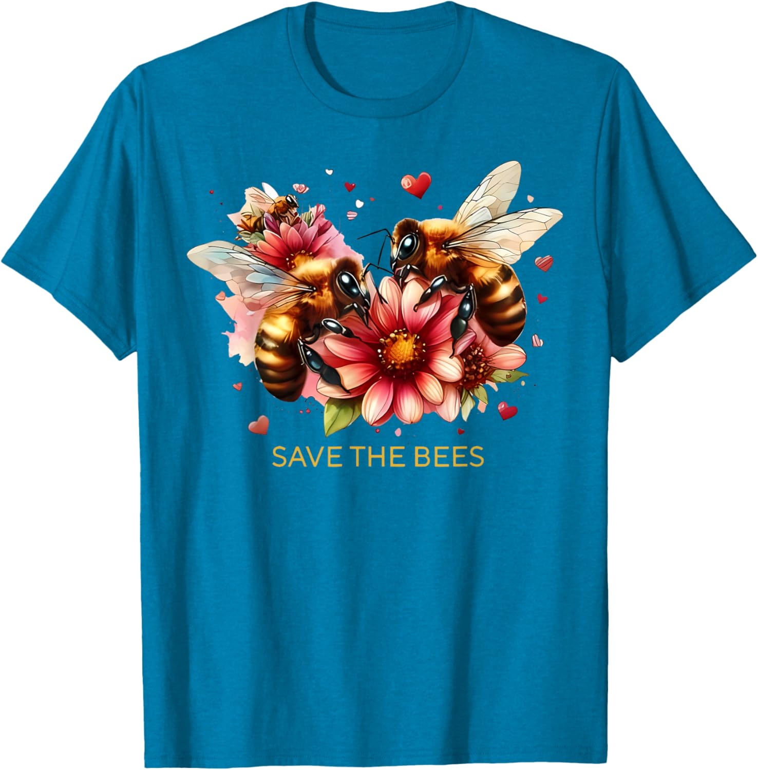Save Our Bees Pollinator Gardening T-Shirt for Environmental Advocates - 14