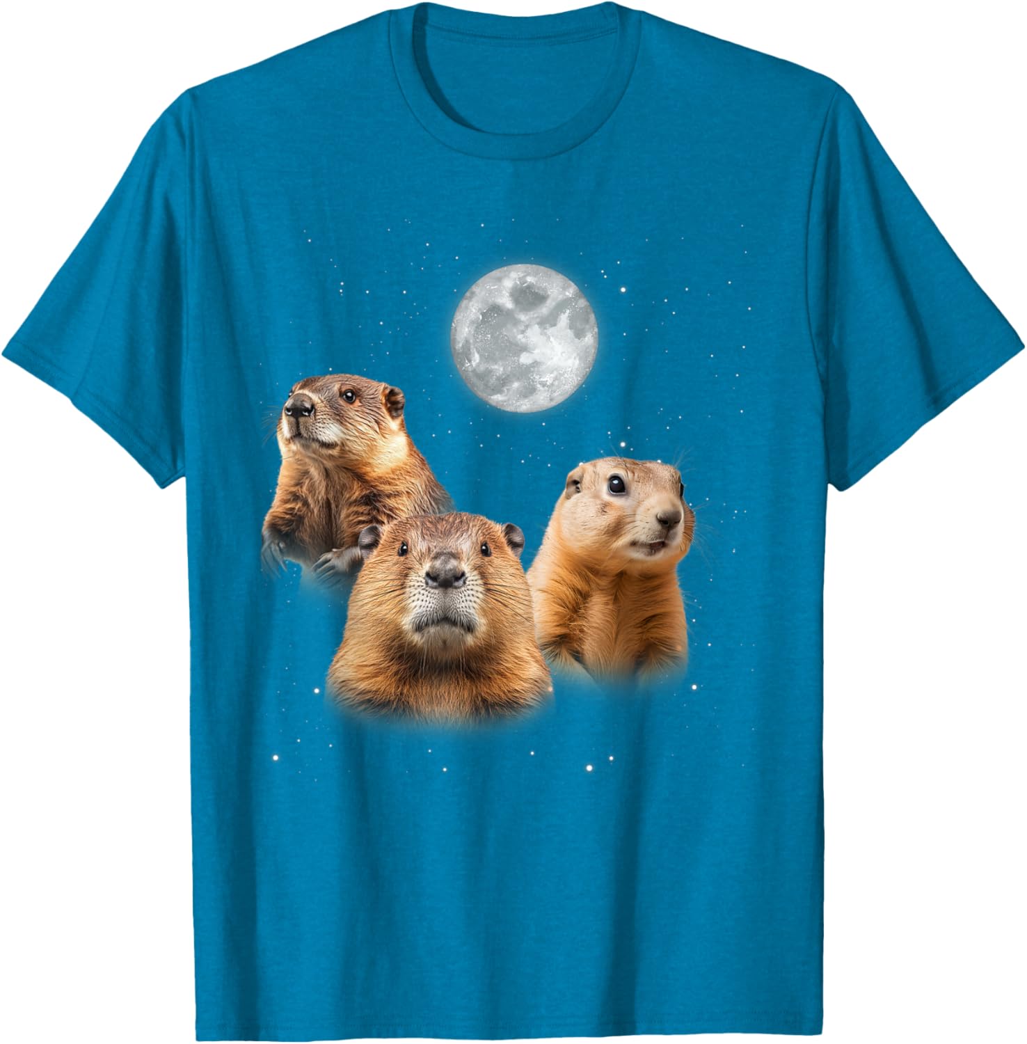 Funny Groundhog Day T-Shirt with Three Groundhog Faces for Fun Celebrations - 5