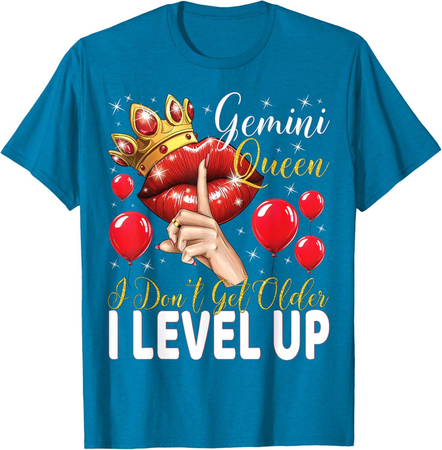 Gemini Queen Level Up Birthday T-Shirt for Fun Celebrations - 5