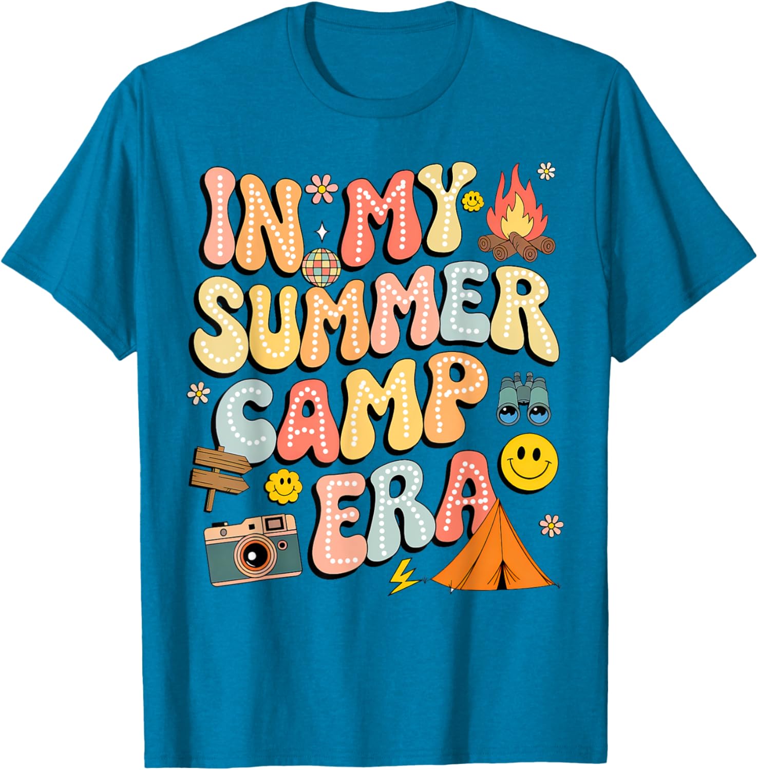 Groovy Summer Camp Crew Last Day of School T-Shirt for Fun Adventures - 14