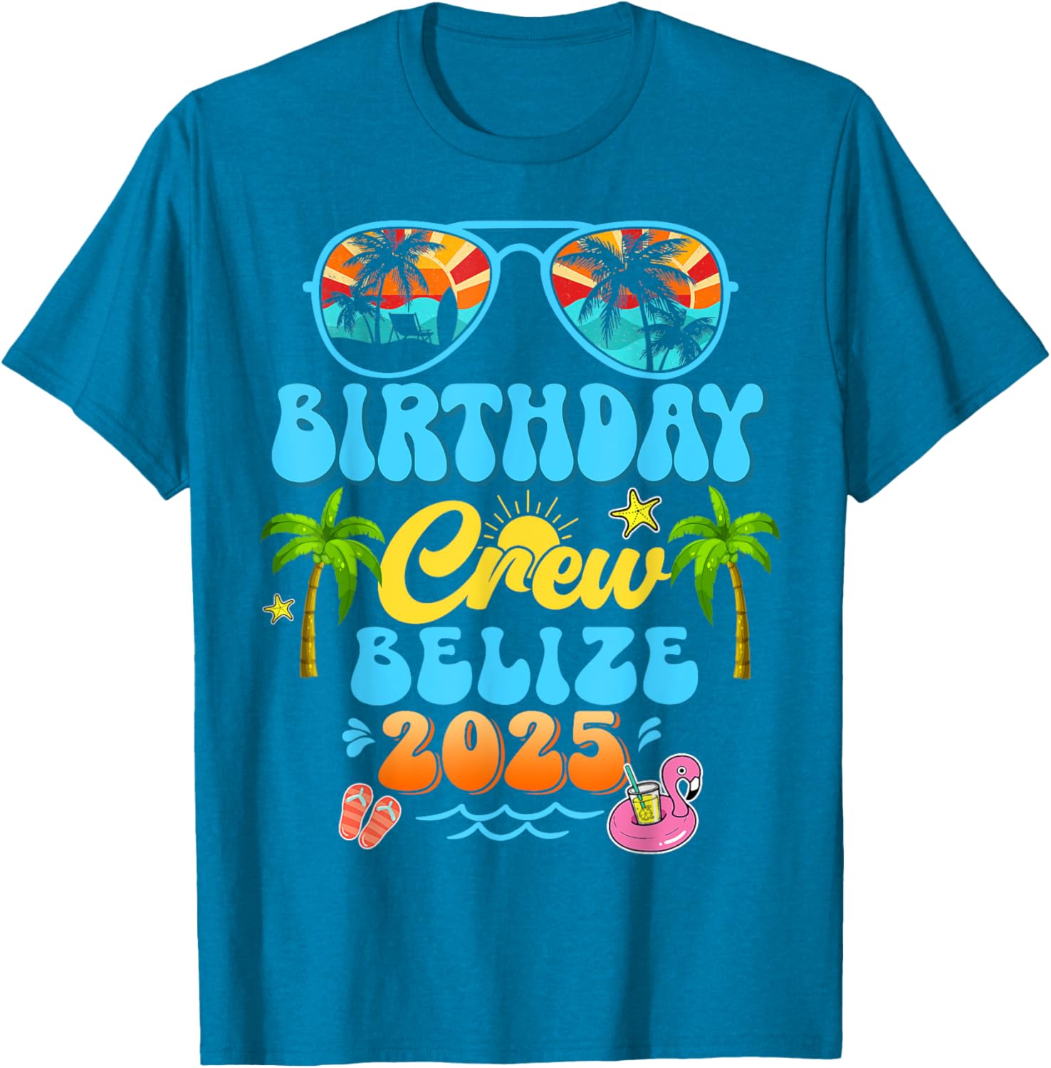 Belize Birthday Crew Summer Vacation Cruise T-Shirt for Fun Group Trips - 10