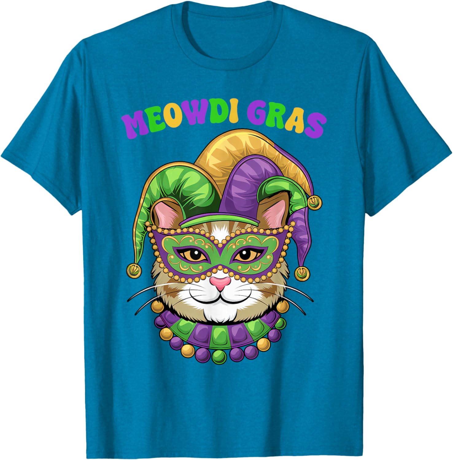 Meowdi Gras Mardi Gras Cat Lover T-Shirt New Orleans Style Fun Apparel - 18