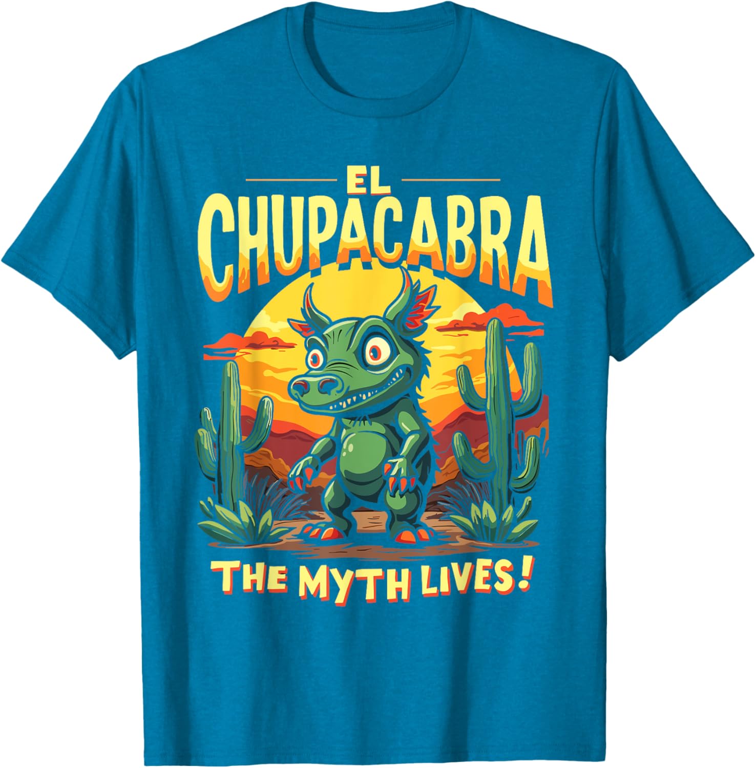 El Chupacabra Adventure T-Shirt for Myth Lovers and Vampire Fans - 13