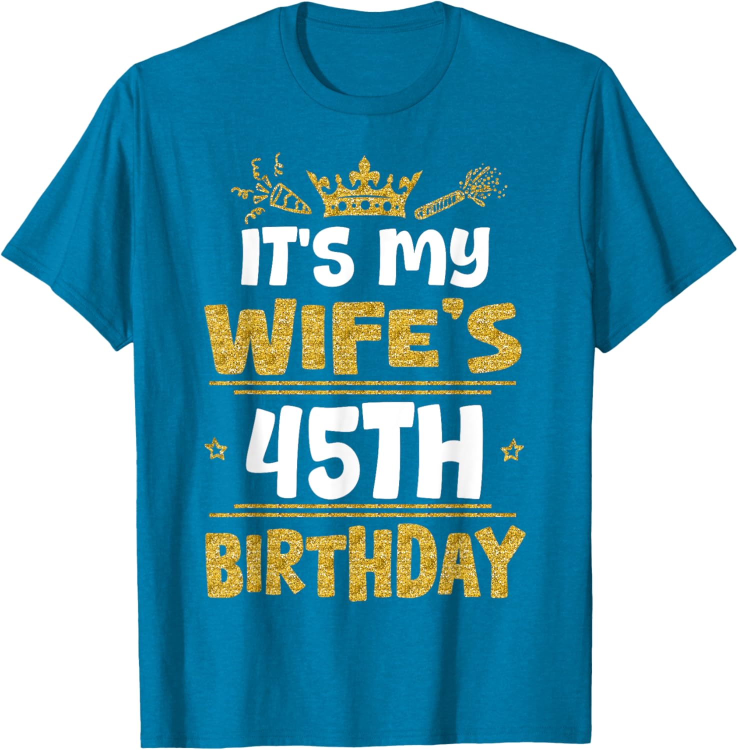 Happy Wife's 45th Birthday T-Shirt Vintage 1980 Gift for Her - 14