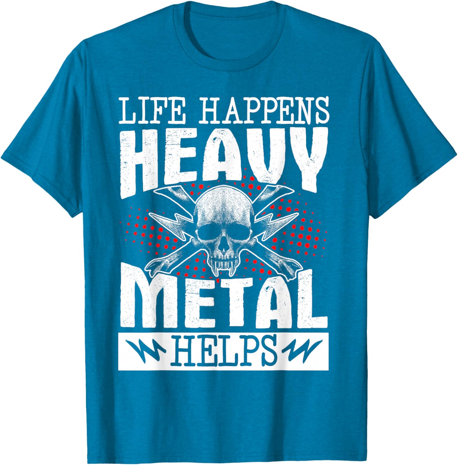 Heavy Metal Helps T-Shirt for Music Lovers - Fun Casual Wear - 18