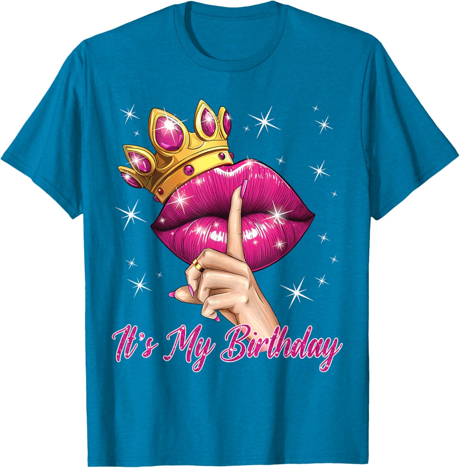 Queen Princess Birthday T-Shirt for Women Cute B-Day Party Gift - 2