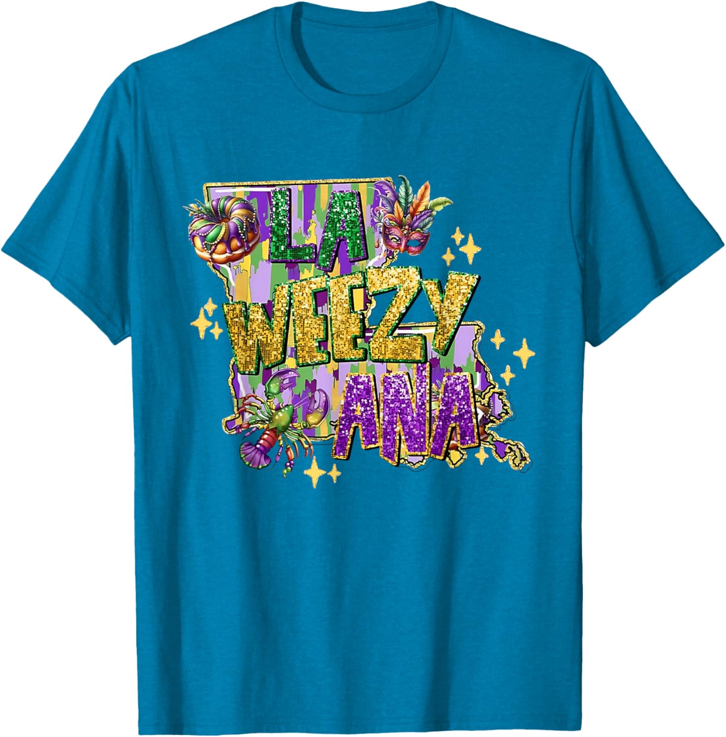 La Weezy Ana Mardi Gras T-Shirt for Fat Tuesday Celebrations - 10
