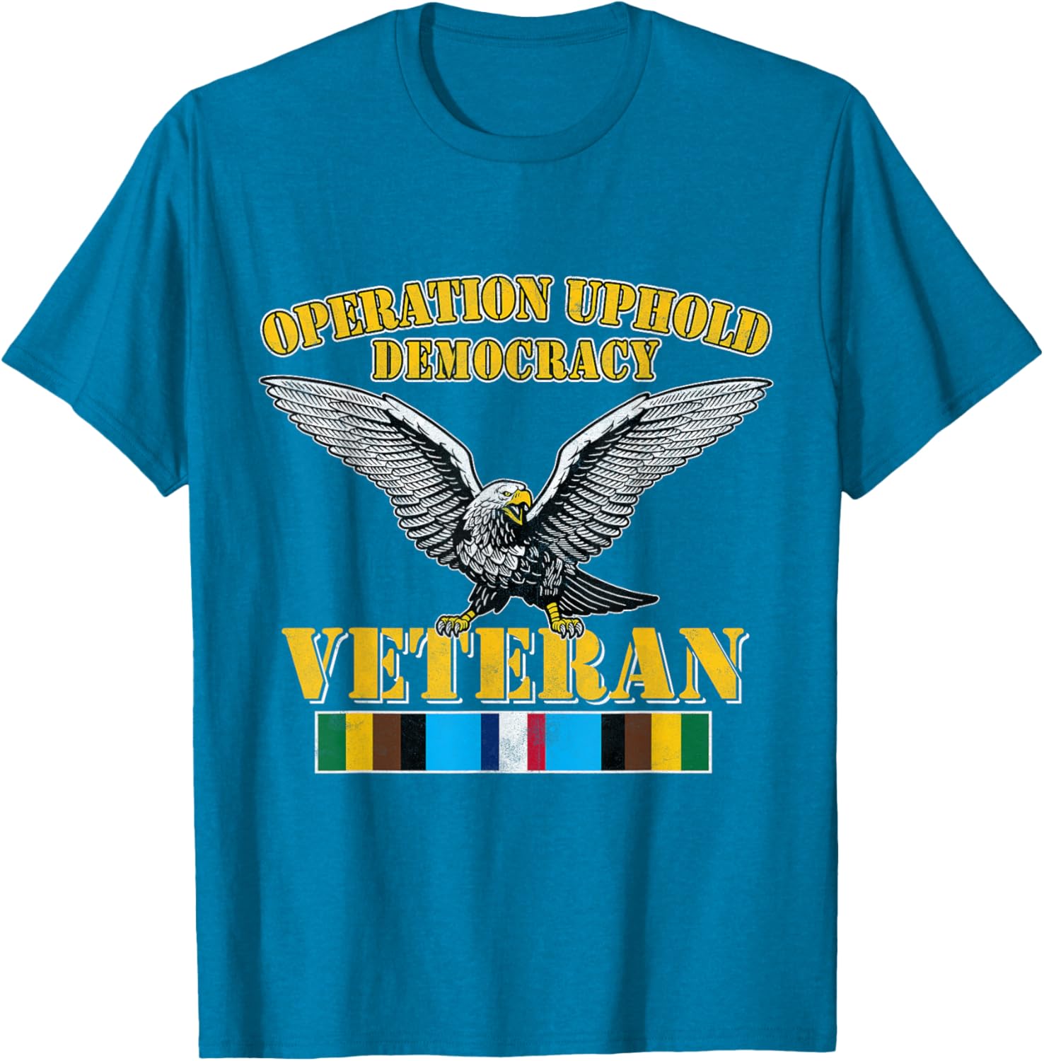 Veteran Operation Uphold Democracy Ribbon Haiti Vintage T-Shirt - 23