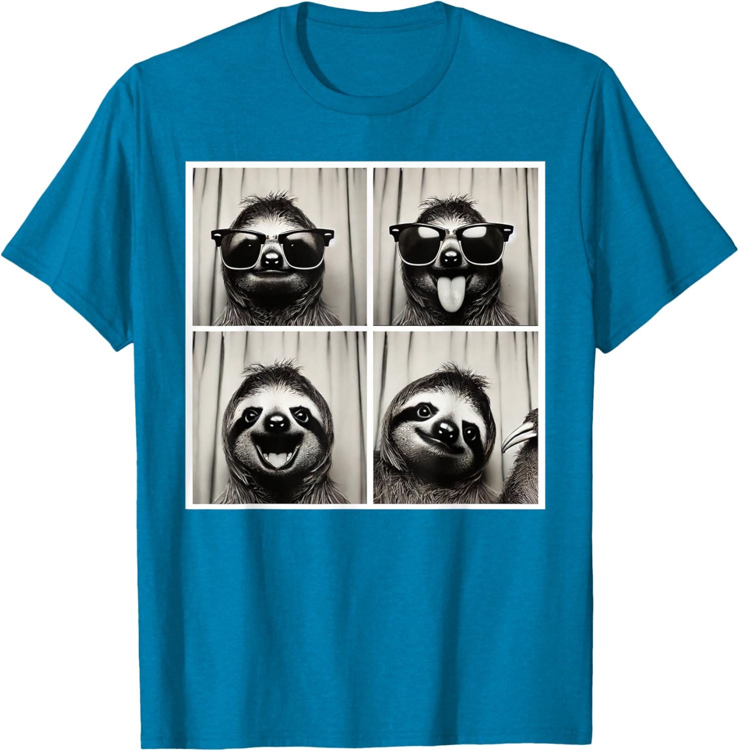 Funny Selfie Sloth T-Shirt with Sunglasses for Fun Casual Wear - 23