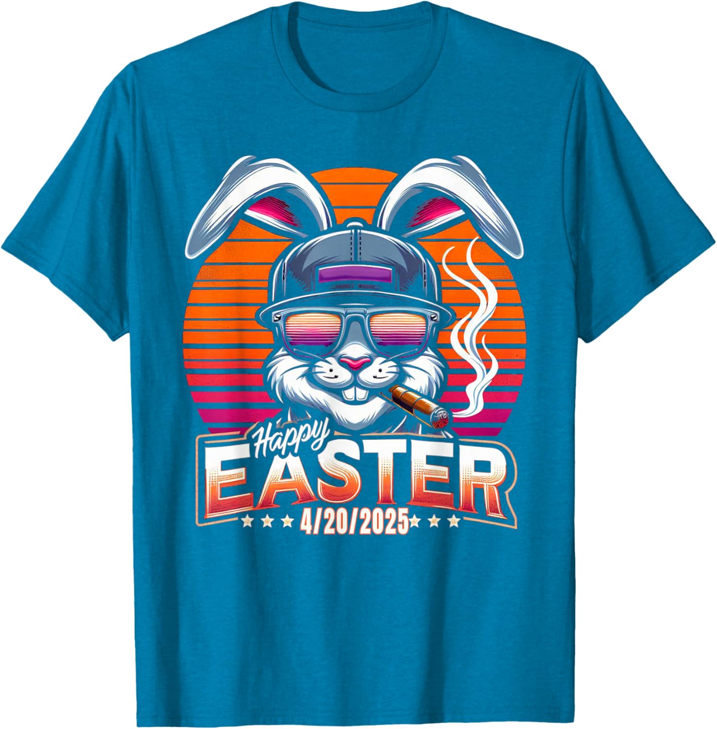 Funny Easter Bunny Marijuana T-Shirt for 420 Humor Lovers - 15