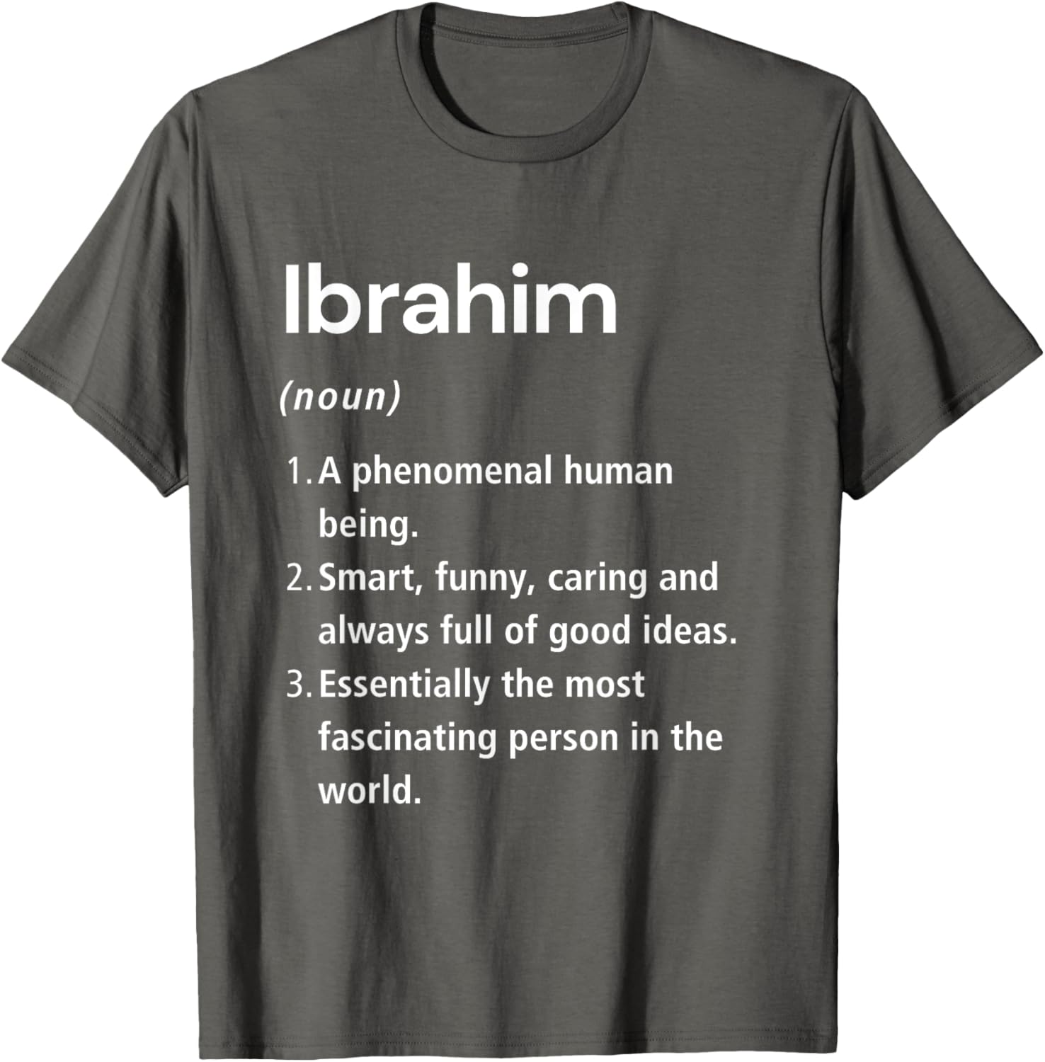 Funny Ibrahim Name Definition T-Shirt for Unique Style & Humor - 25