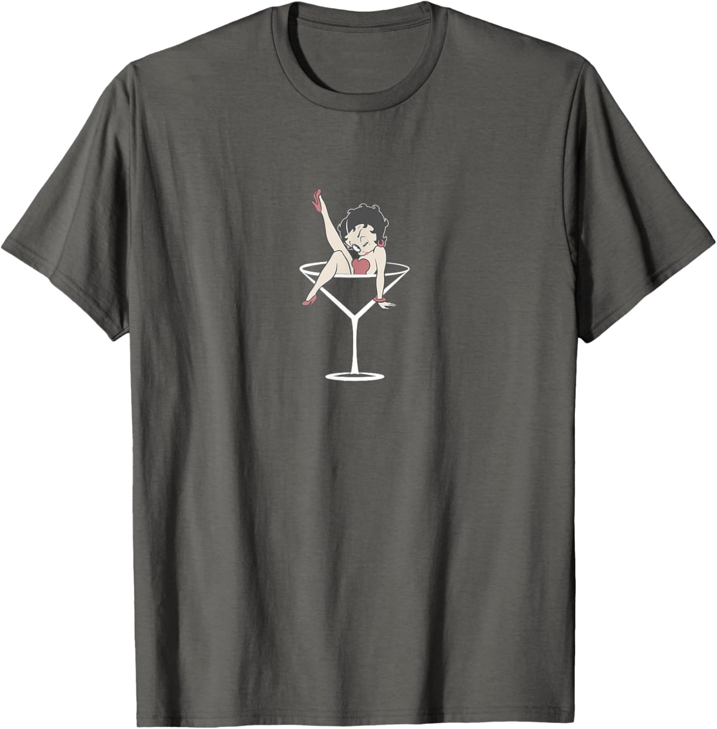Betty Boop Vintage Classic Martini T-Shirt for Stylish Casual Wear - 7