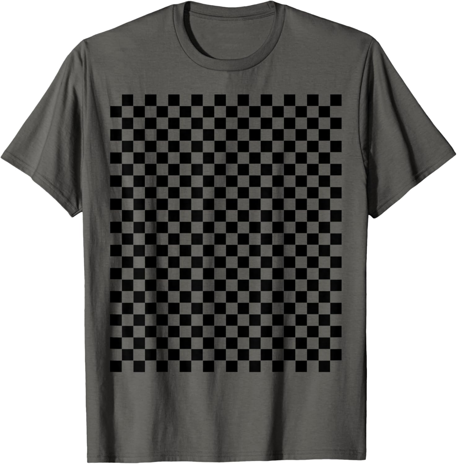 Black Checkered Skate Aesthetic T-Shirt for Trendy Style Lovers - 15