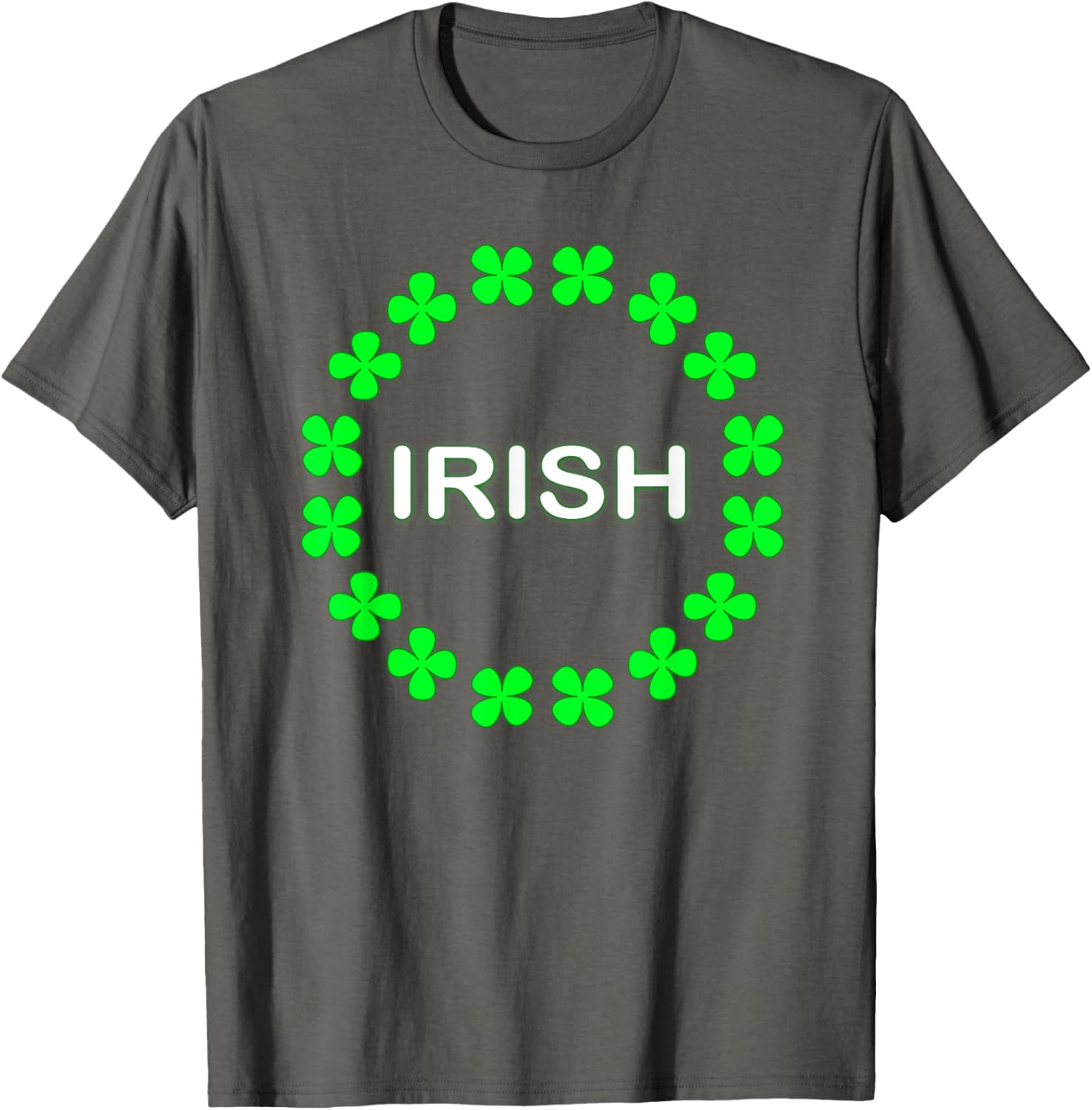 Irish Clover Circle St Patrick's Day T-Shirt for Festive Celebrations - 26