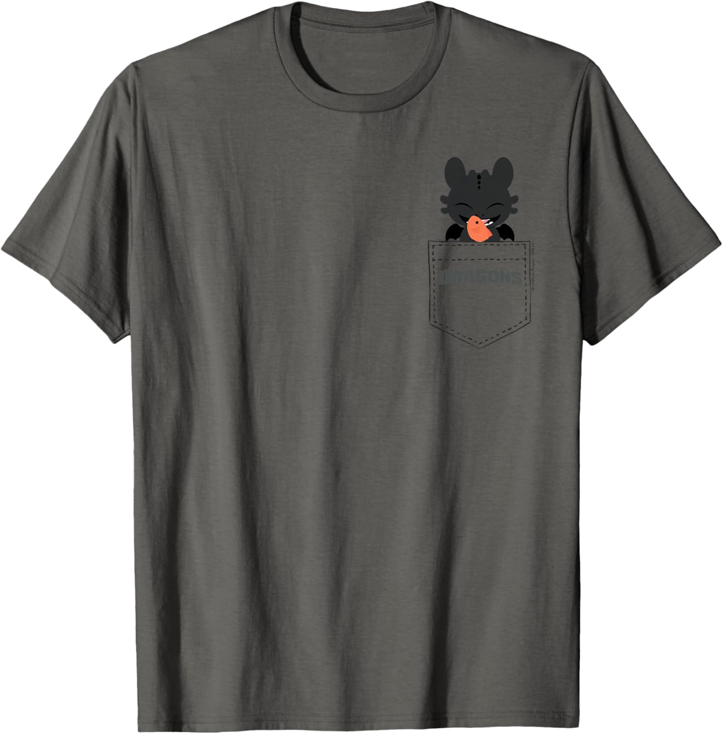DreamWorks Dragons Toothless Faux Pocket T-Shirt for Fans and Adventures - 22