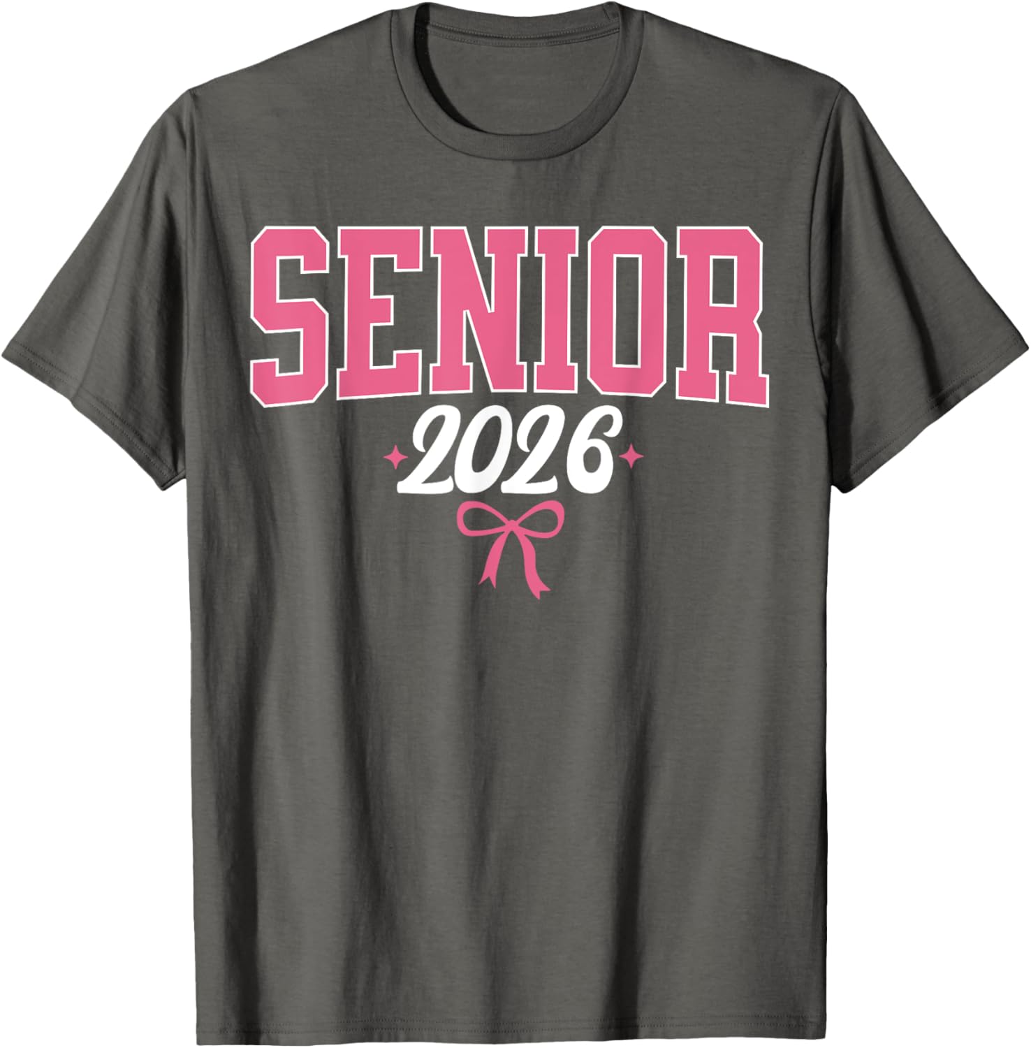 Pink Coquette Bow Graduation T-Shirt for Women Class of 2026 - 17