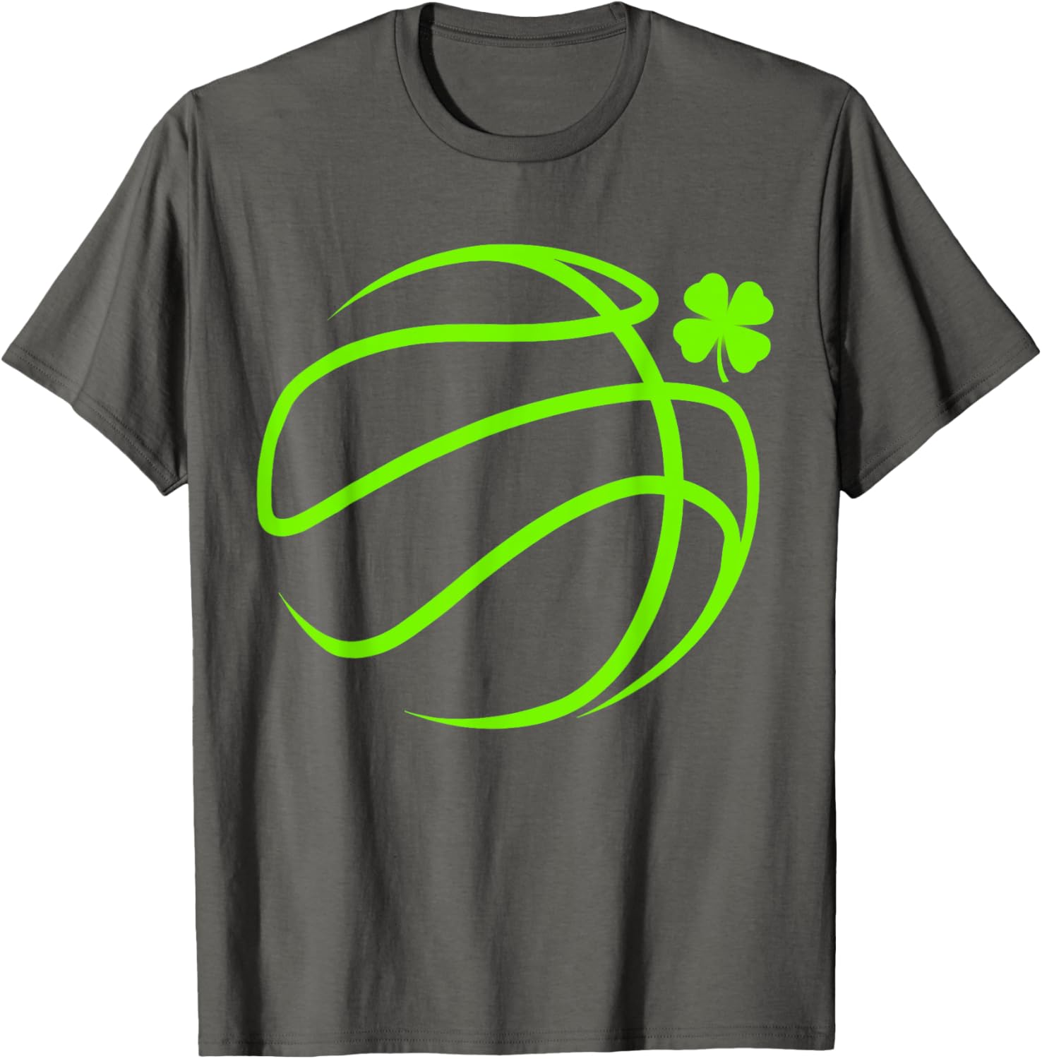 Lucky Clover Basketball T-Shirt for St Patrick's Day Fun and Style - 5