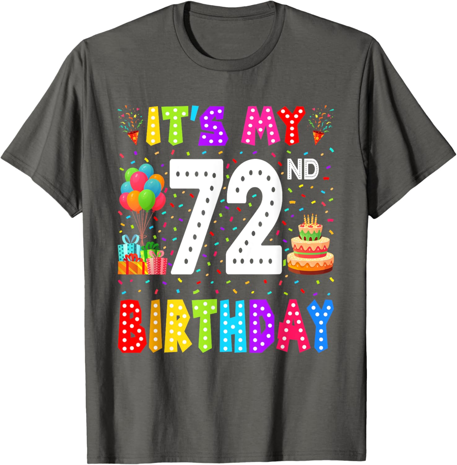 Funny 72nd Birthday T-Shirt for Men and Women - Perfect Gift Idea - 19