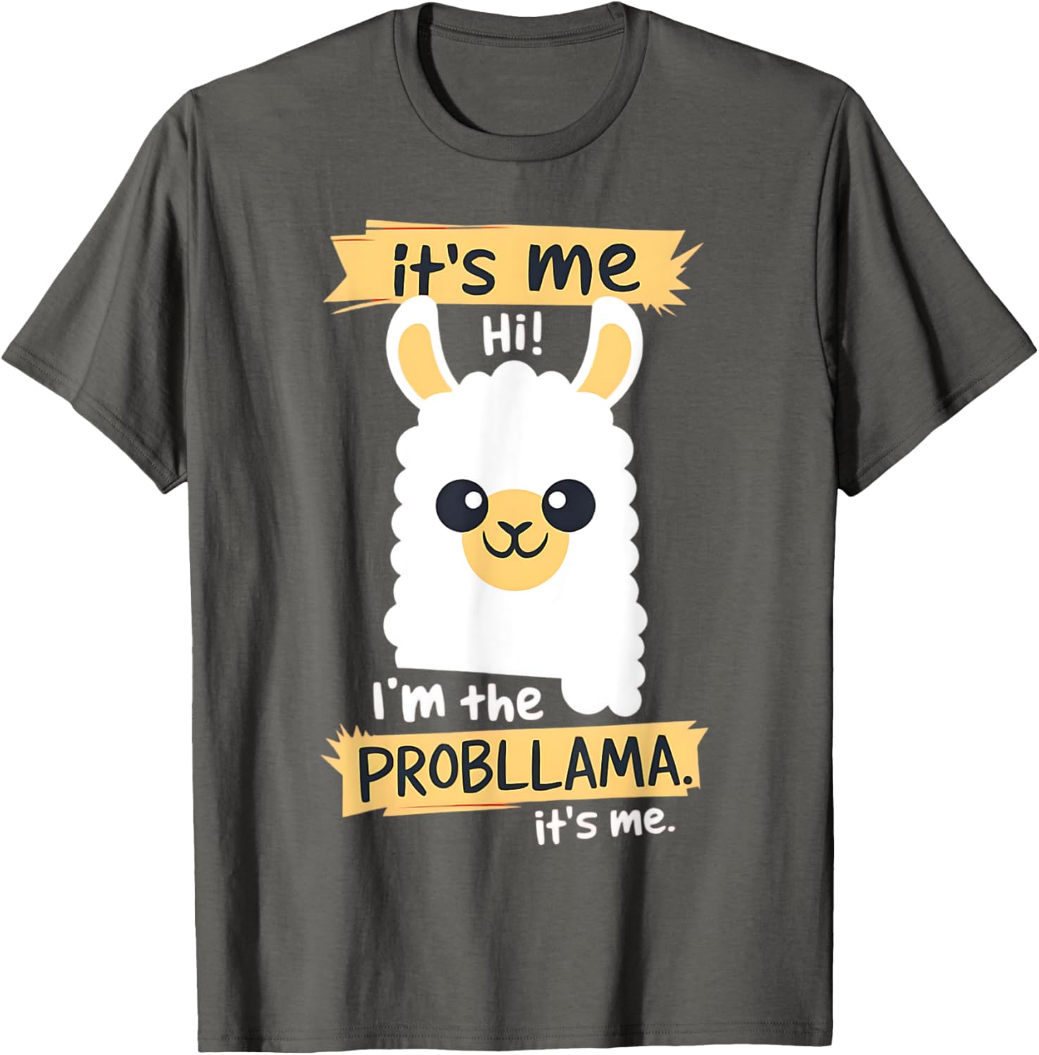 Funny Probllama Llama Pun T-Shirt for Animal Lovers and Humor Fans - 9