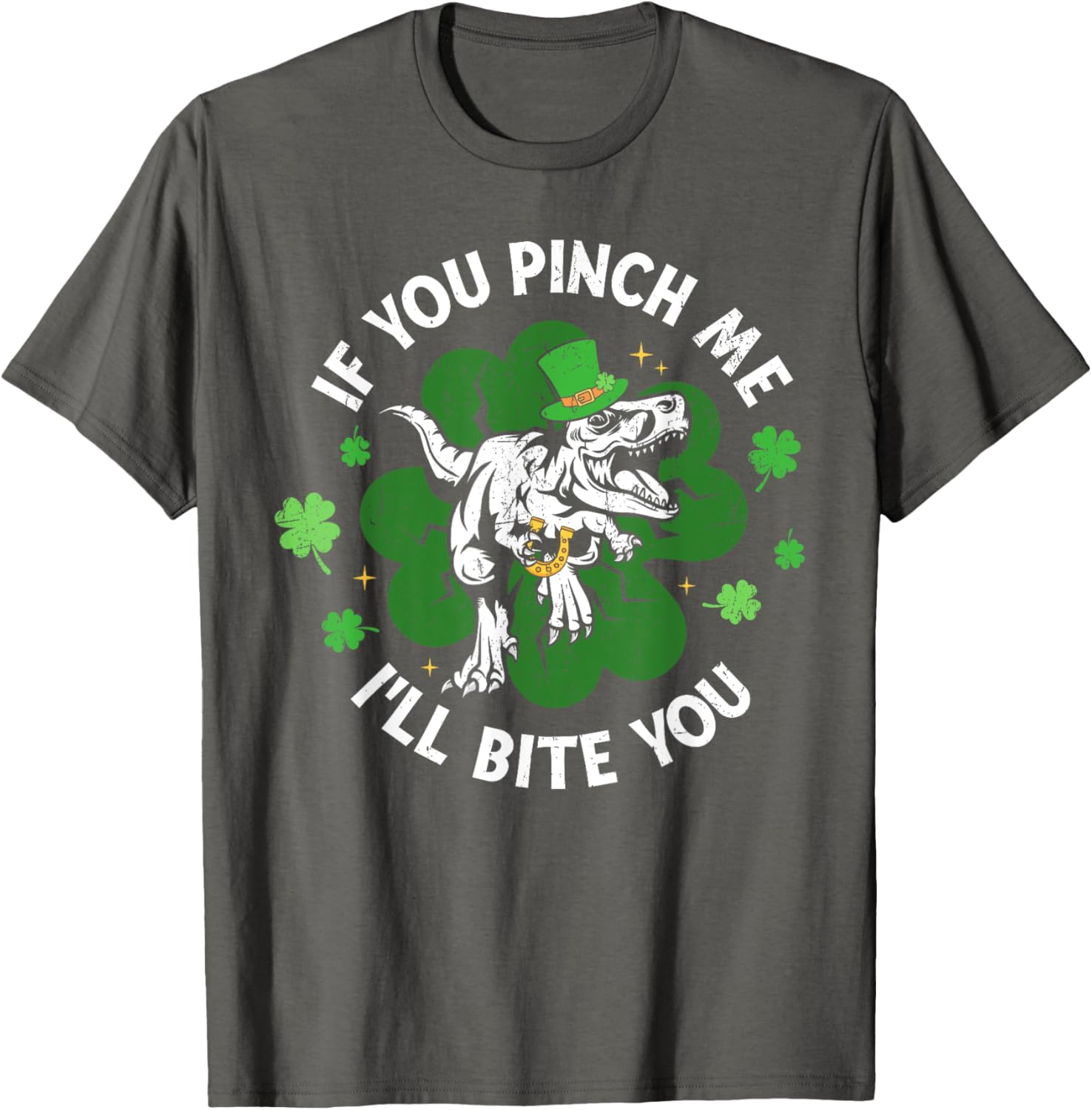 Funny Dinosaur T-Shirt for Men and Women - If You Pinch Me I'll Bite You - 1