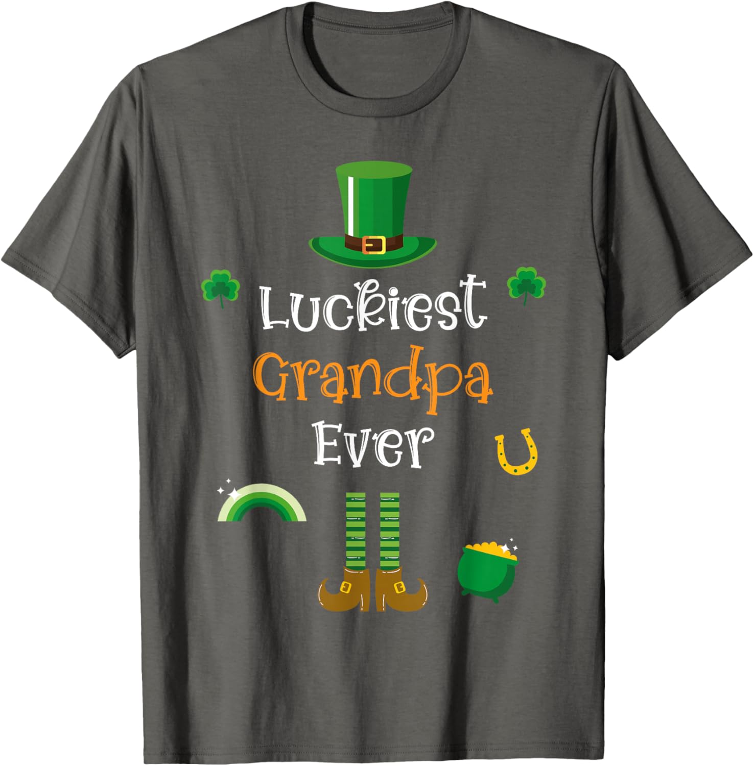 Funny Irish Leprechaun Grandpa T-Shirt for St. Patrick's Day Fun - 4