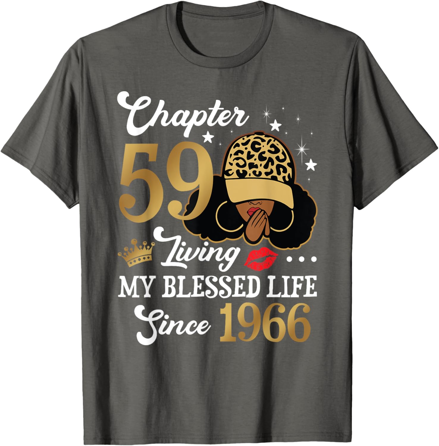 Black Woman Chapter 59 Blessed Life Since 1966 T-Shirt for All Ages - 11