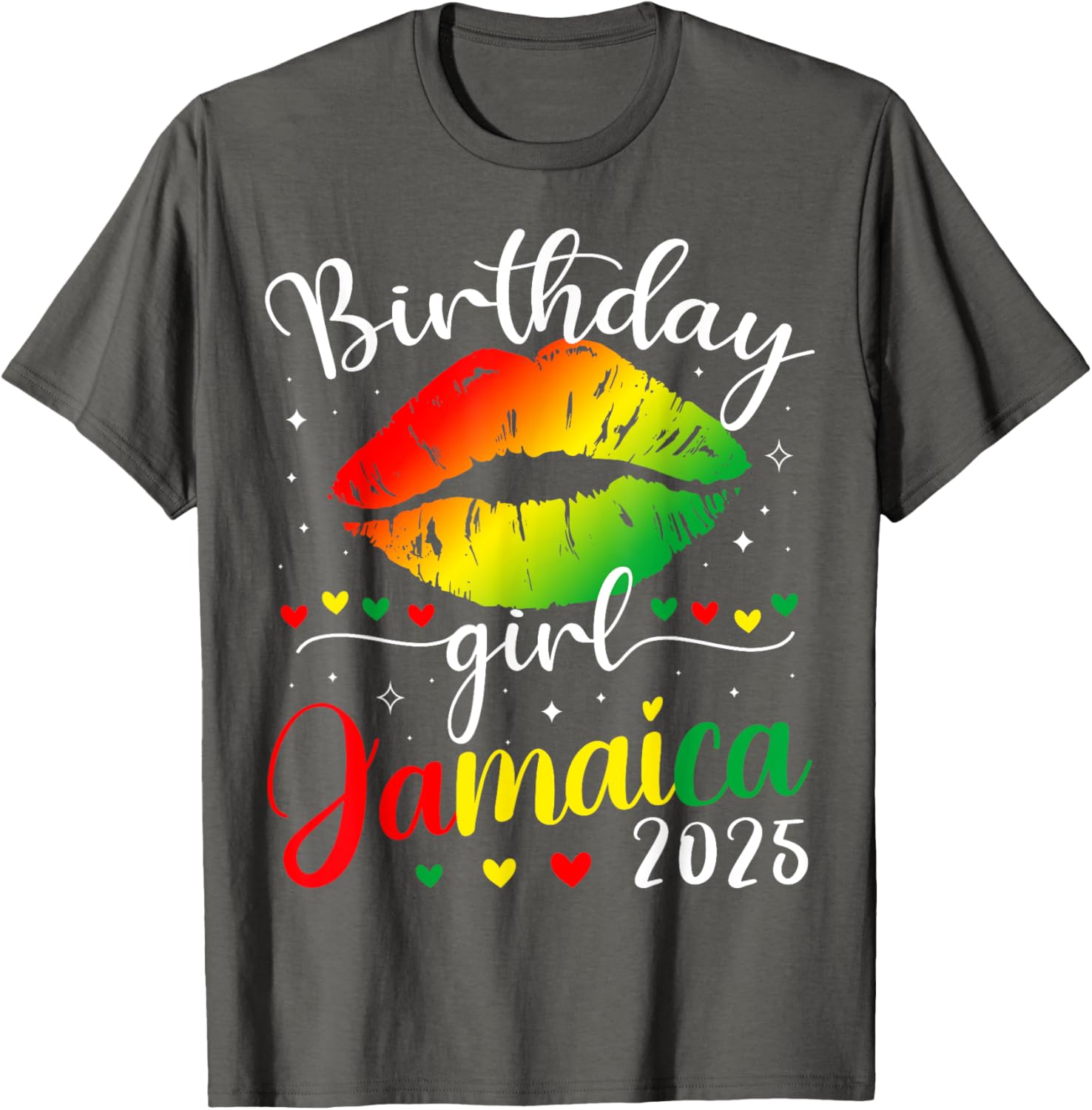 Jamaica 2025 Birthday Squad T-Shirt for Girls Fun Party Trip Outfit - 2
