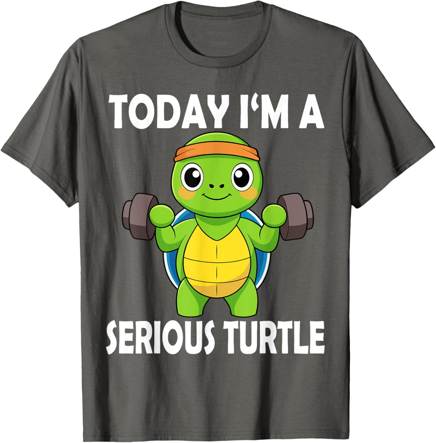 Serious Turtle Funny Fitness Gym T-Shirt for Weightlifting Enthusiasts - 4