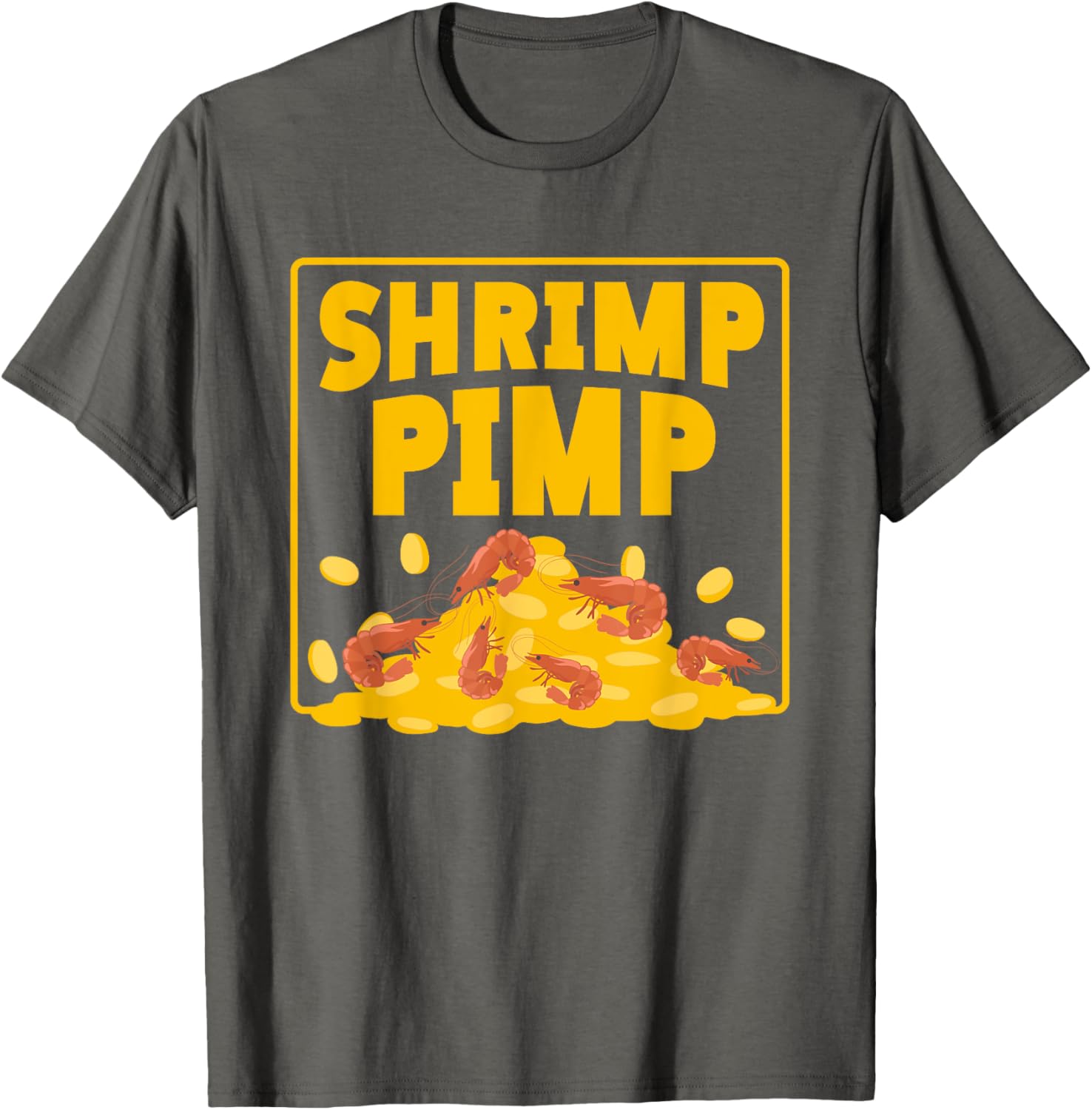 Shrimp Pimp Money Fun Illustration T-Shirt for Seafood Lovers - 8