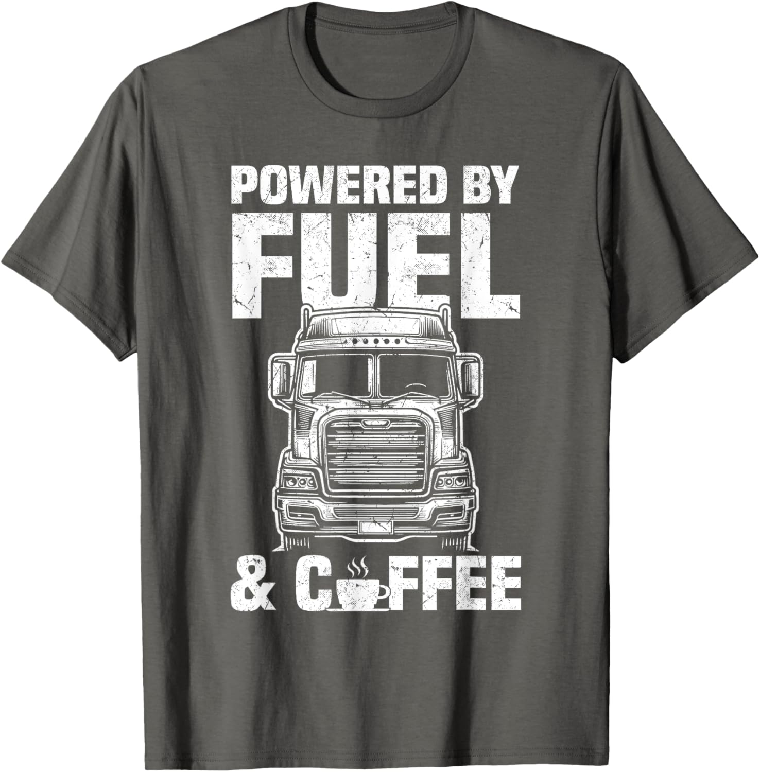 Fuel and Coffee Truck Driver T-Shirt for Men Perfect Gift for Trucker - 3