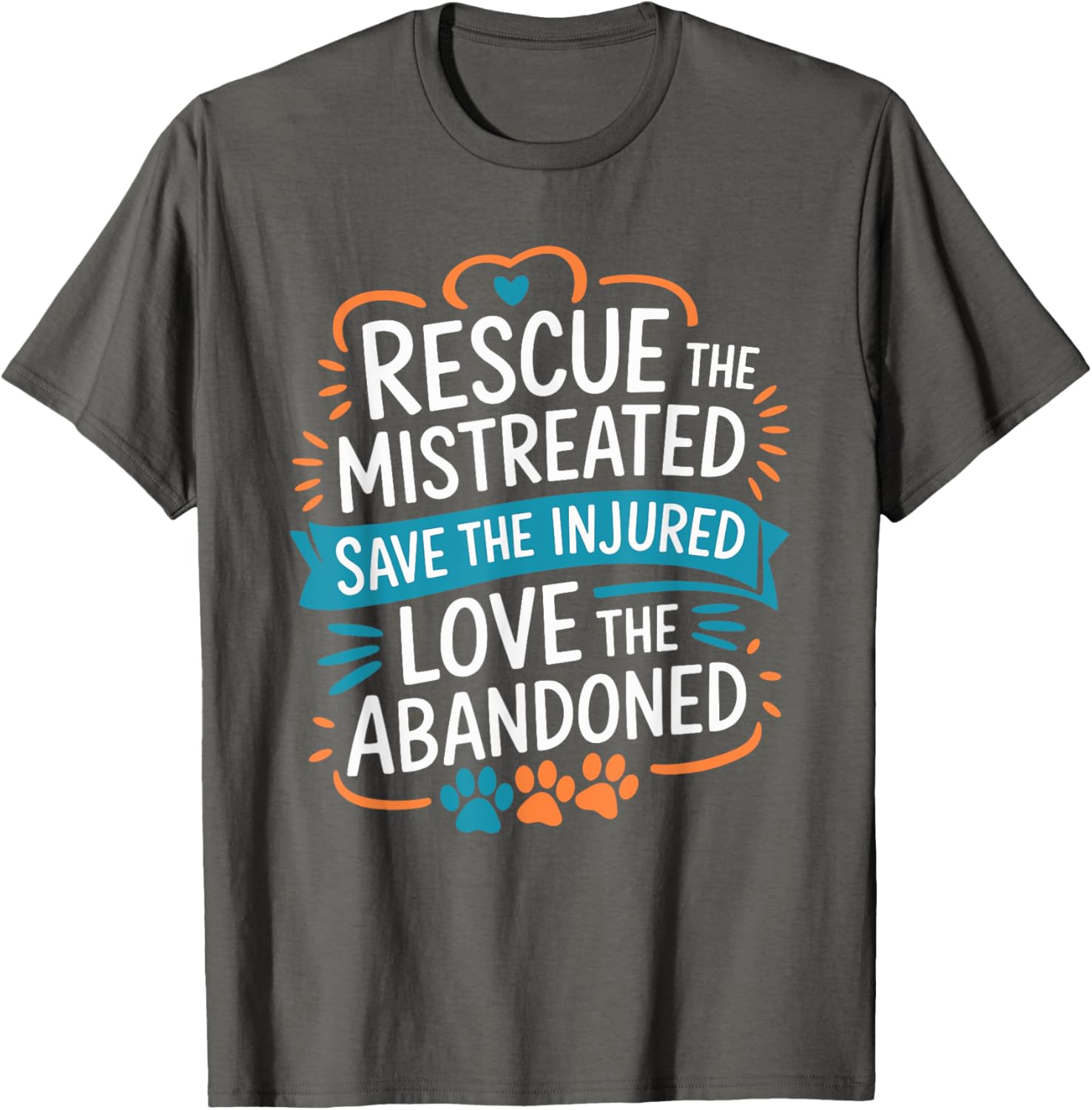 Rescue Mistreated Pets T-Shirt for Dog and Cat Lovers - Save Lives! - 2