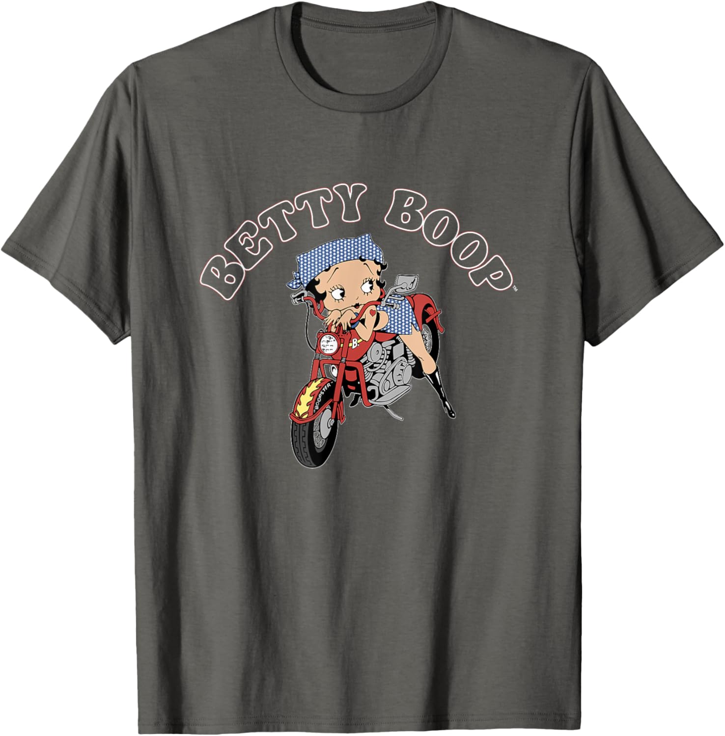 Betty Boop 4th of July Red White & Biker T-Shirt for Fun Celebrations - 3