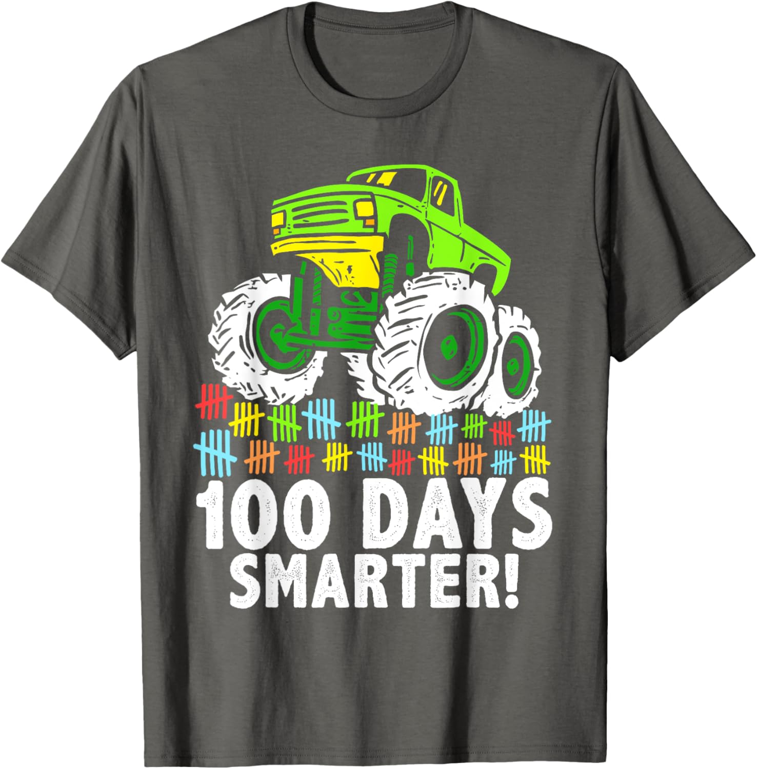 100 Days of School Monster Truck T-Shirt for Boys Fun and Stylish - 3
