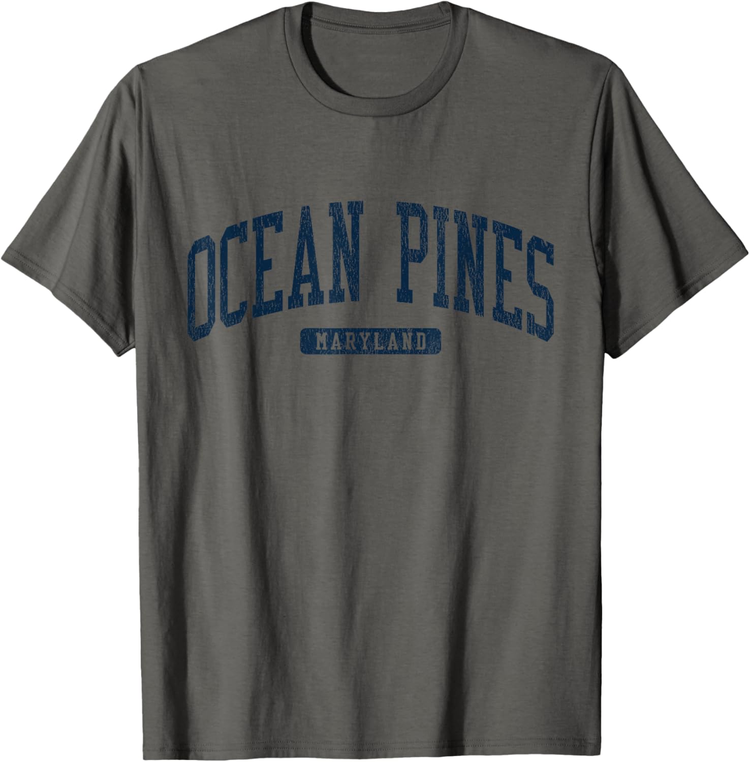 Ocean Pines Maryland College Style Blue T-Shirt for Casual Wear - 1