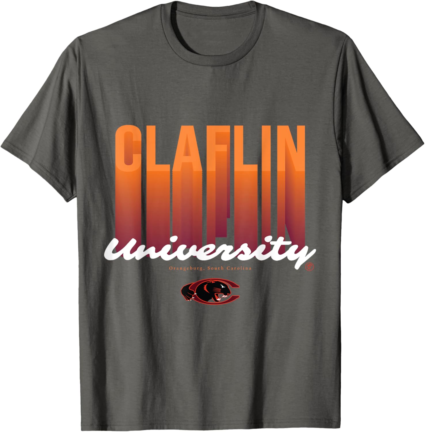 Claflin University CU Fade T-Shirt - Trendy Yard Essentials for Fans - 4